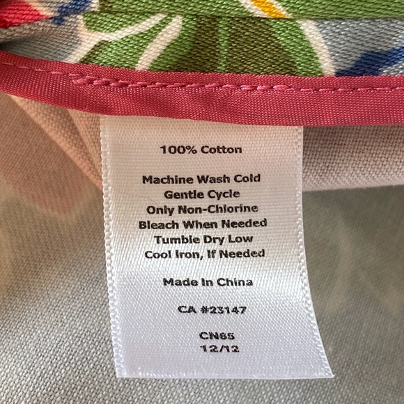 Talbots Womens Straight Pencil Skirt Size 4 Blue Pink Floral Cotton Career - Picture 5 of 5